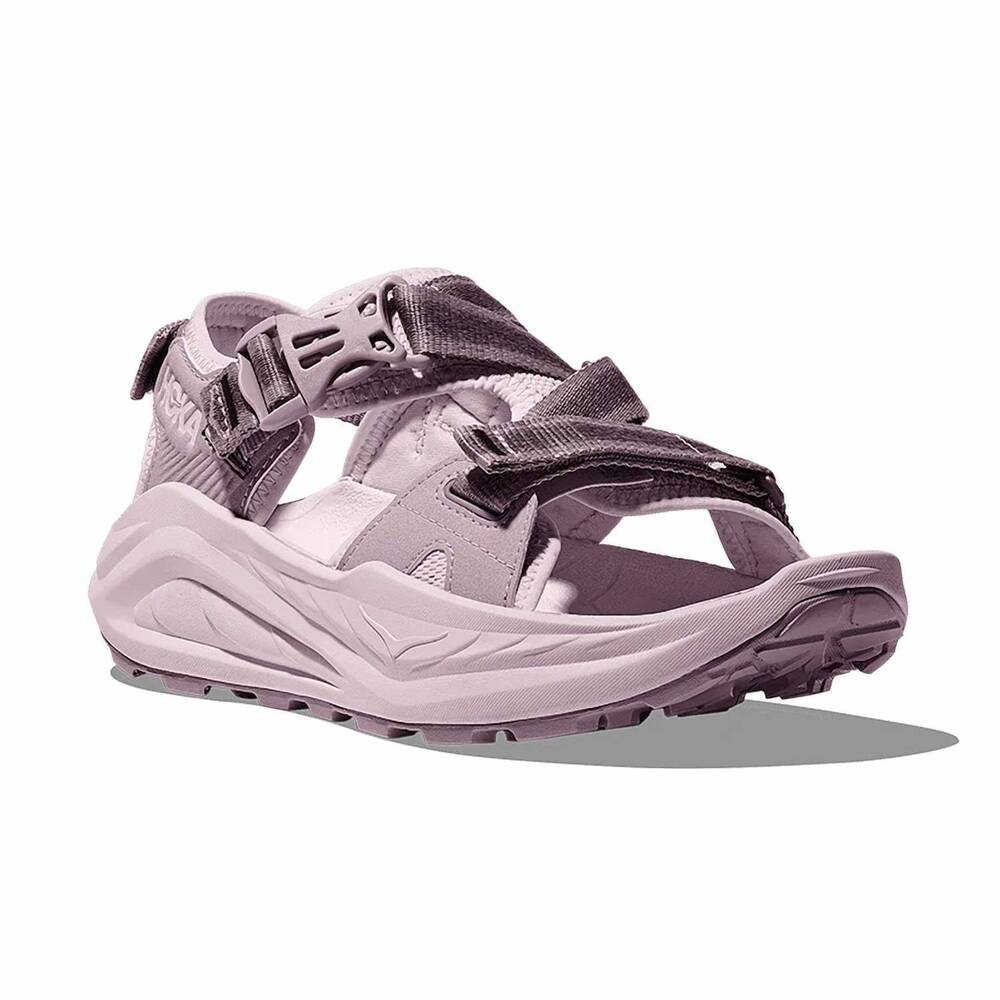 NEW HOKA women's infini hike tc sandals in fragrant lilac cream - Picture 3 of 7